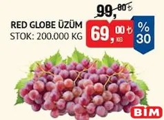 RED GLOBE ÜZÜM KG fiyat ve kampanya bilgisi